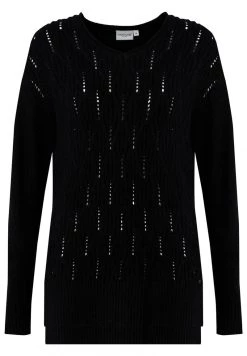 Finn Flare Damen Strickpullover - Black -Finn Flare Verkaufsladen 00a17be99e074faa95ff4d77ad3f2429