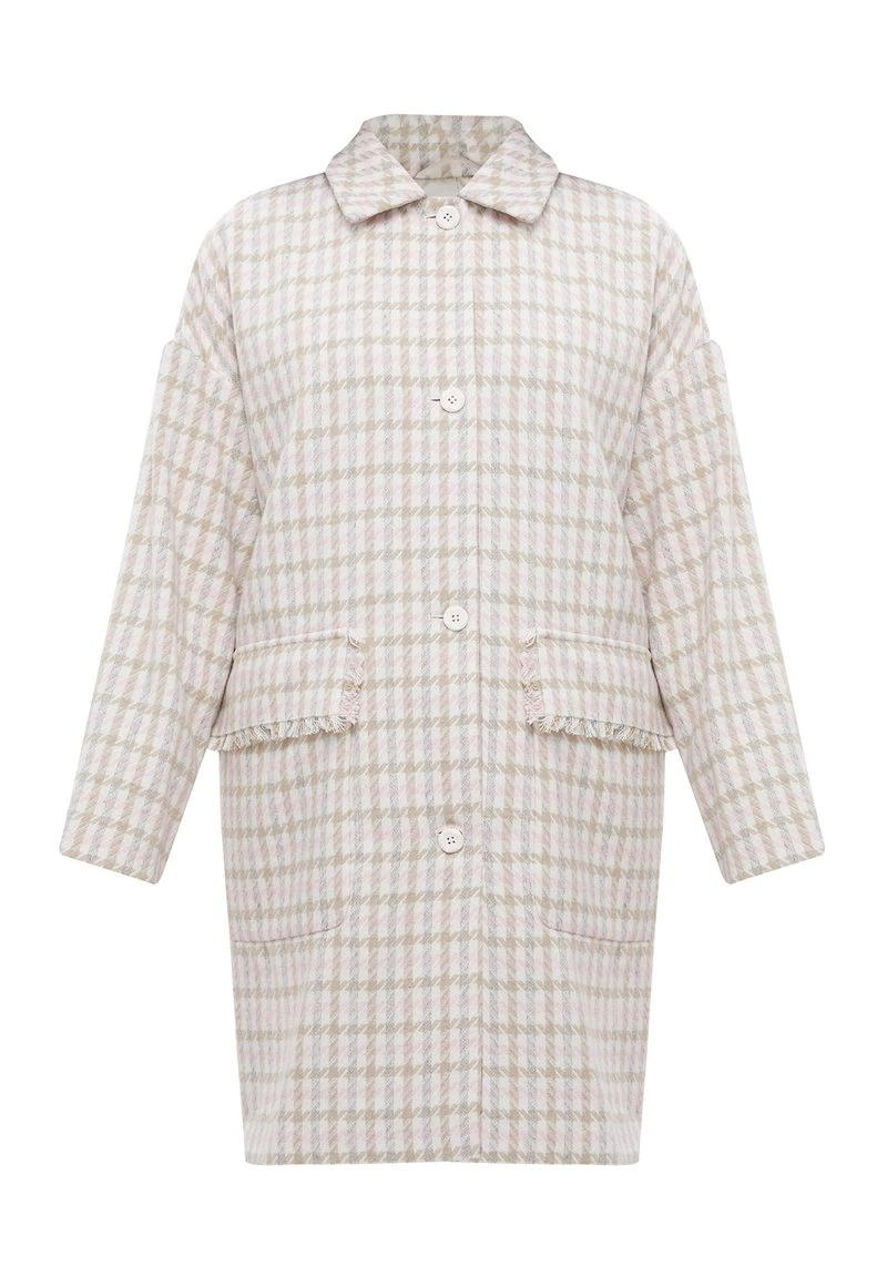 Finn Flare Damen Klassischer Mantel - Beige 8 Finn Flare Damen Klassischer Mantel - Beige – Bild 6