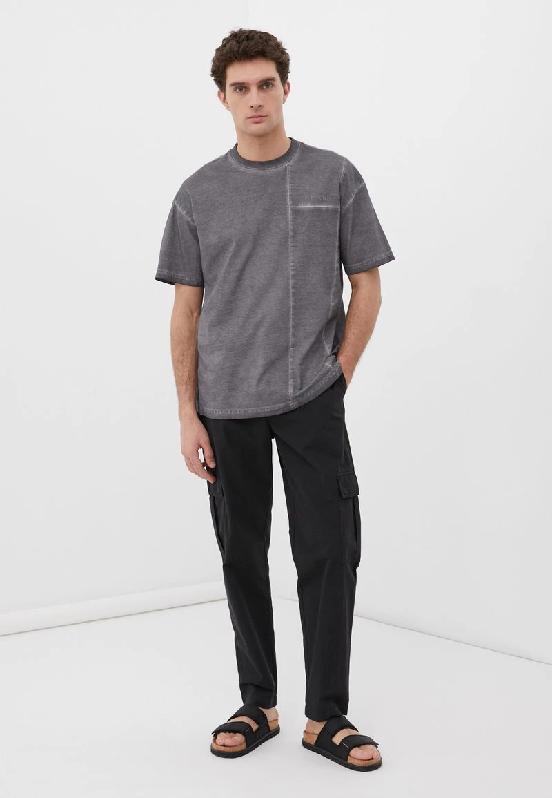 Finn Flare Herren T-Shirt Print - Dark Grey 4 Finn Flare Herren T-Shirt Print - Dark Grey – Bild 2