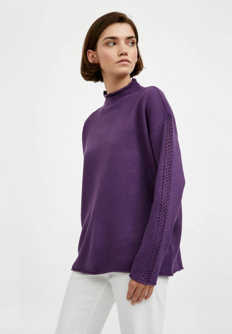 Finn Flare Damen Strickpullover - Violet 3 Finn Flare Damen Strickpullover - Violet