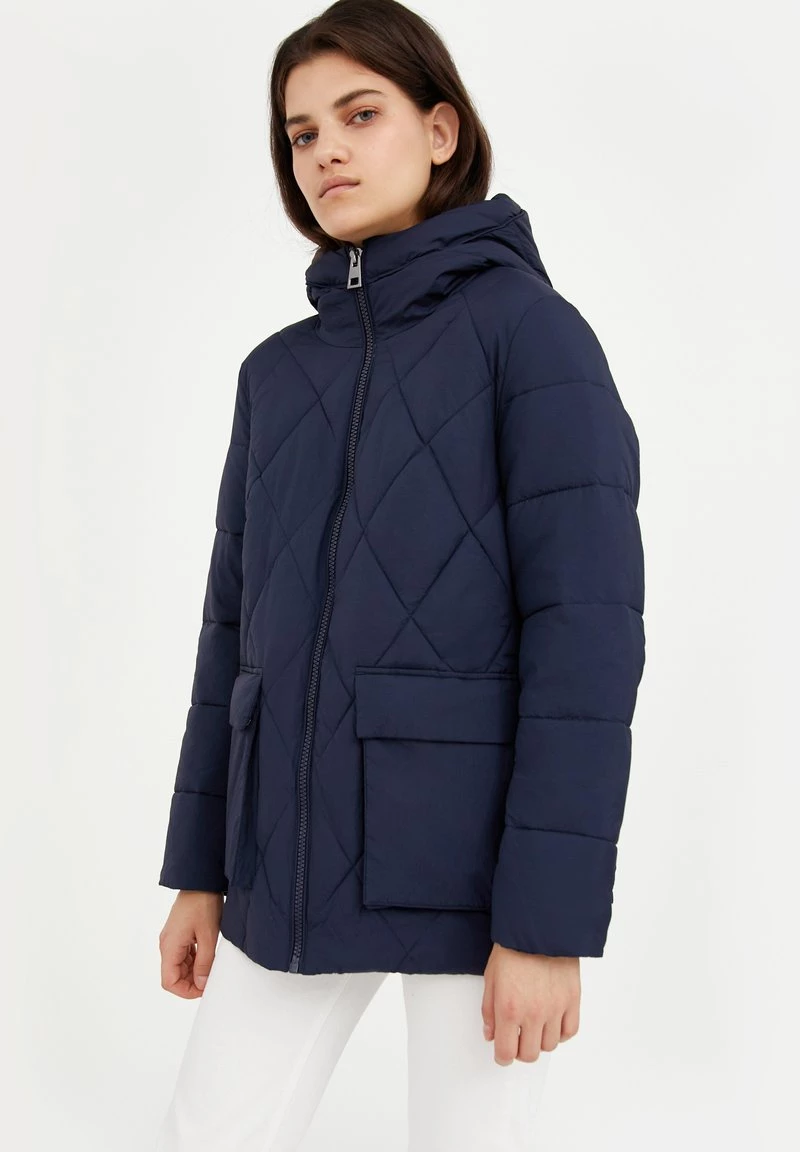 Finn Flare Damen Wintermantel - Dark Blue 5 Finn Flare Damen Wintermantel - Dark Blue – Bild 3