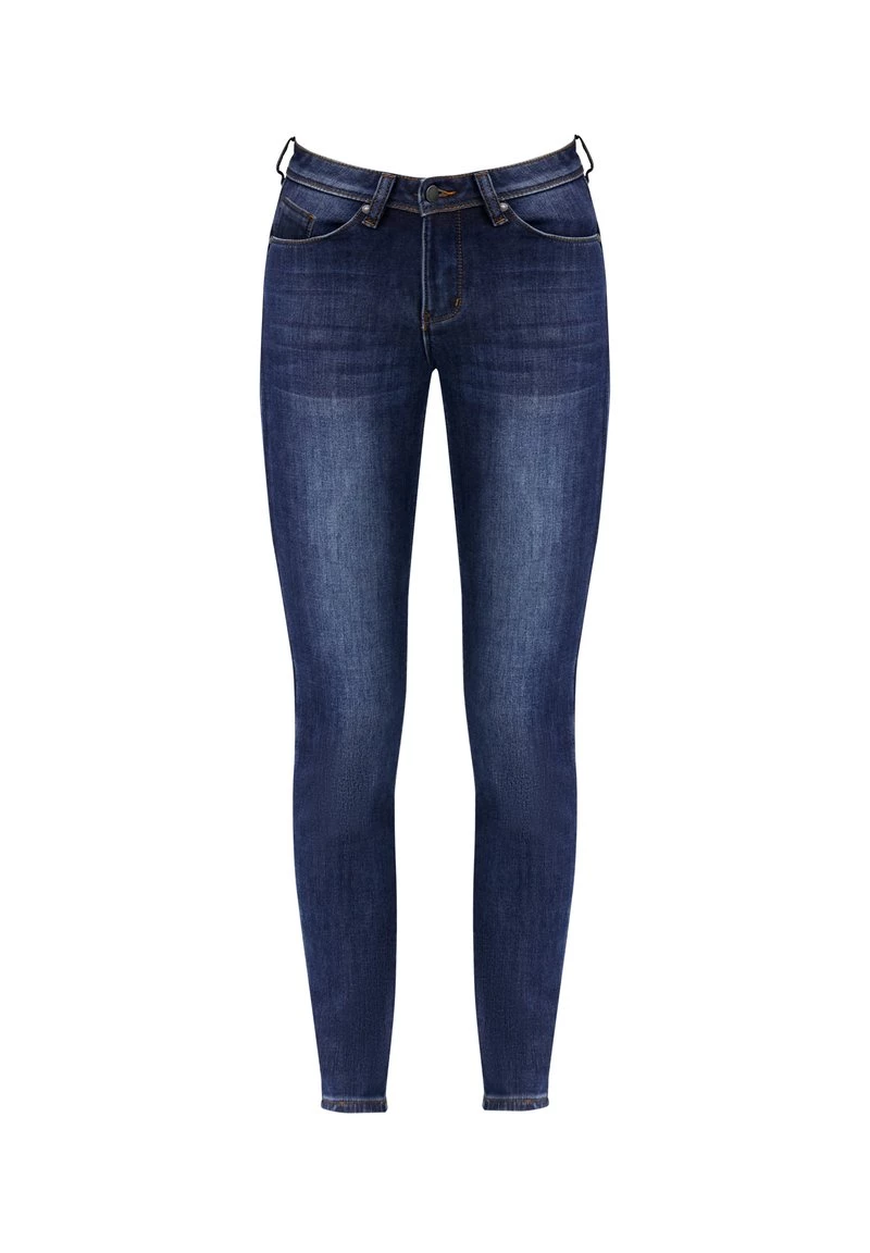 Finn Flare Damen Jeans Skinny Fit - Dark Blue 8 Finn Flare Damen Jeans Skinny Fit - Dark Blue – Bild 6