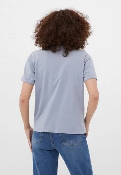 Finn Flare Damen T-Shirt Basic - Light Blue -Finn Flare Verkaufsladen 035a3eed62fa46a880ac9c86e7e57328