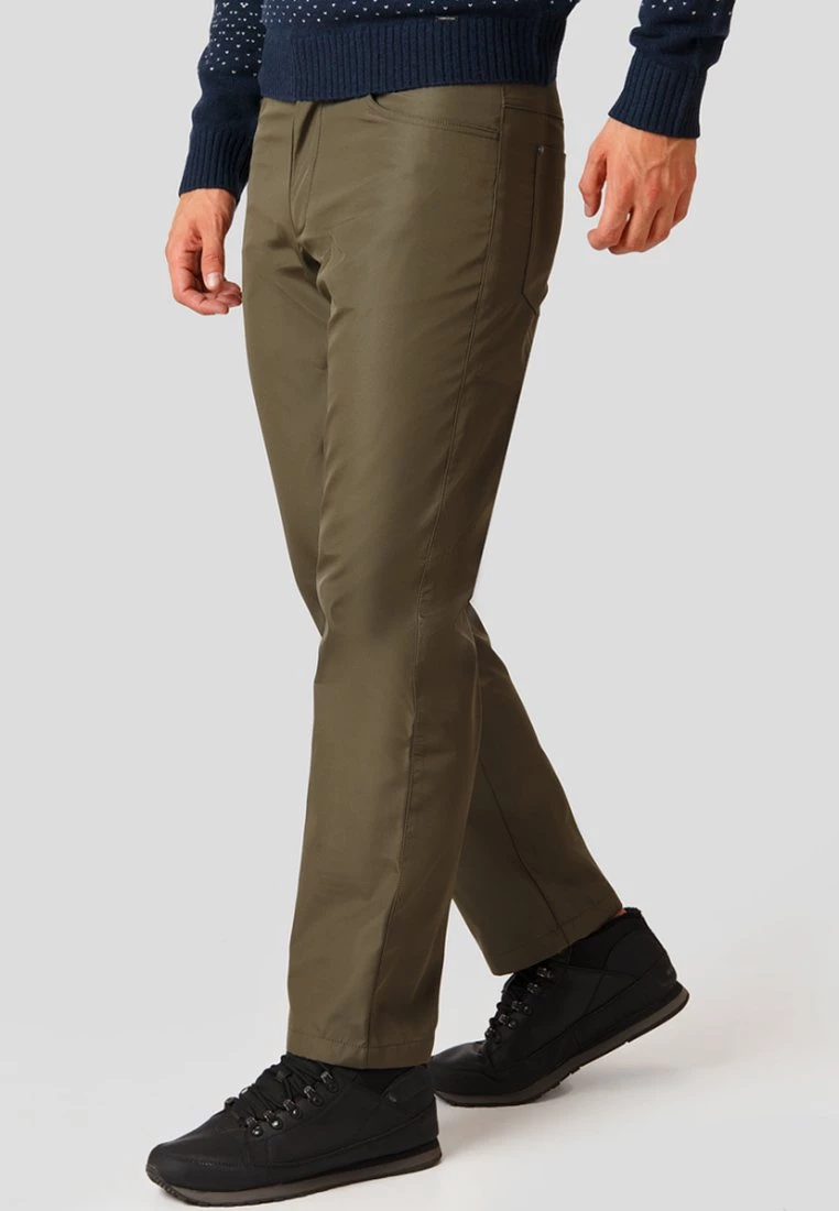 Finn Flare Stoffhose - Olive | Herren 6 Finn Flare Stoffhose - Olive | Herren – Bild 4