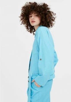 Finn Flare Damen Übergangsjacke - Turquois -Finn Flare Verkaufsladen 043570efd8314b23a9ee15ab3ee85ed9