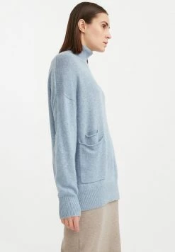 Finn Flare Damen Strickpullover - Light Blue -Finn Flare Verkaufsladen 048f3dfb71794c03ae7e27224954bab4