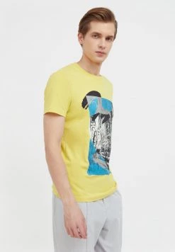 Finn Flare Herren T-Shirt Print - Yellow 12 Finn Flare Herren T-Shirt Print - Yellow -Finn Flare Verkaufsladen 052c427647484629a36ae0f129e26ca9