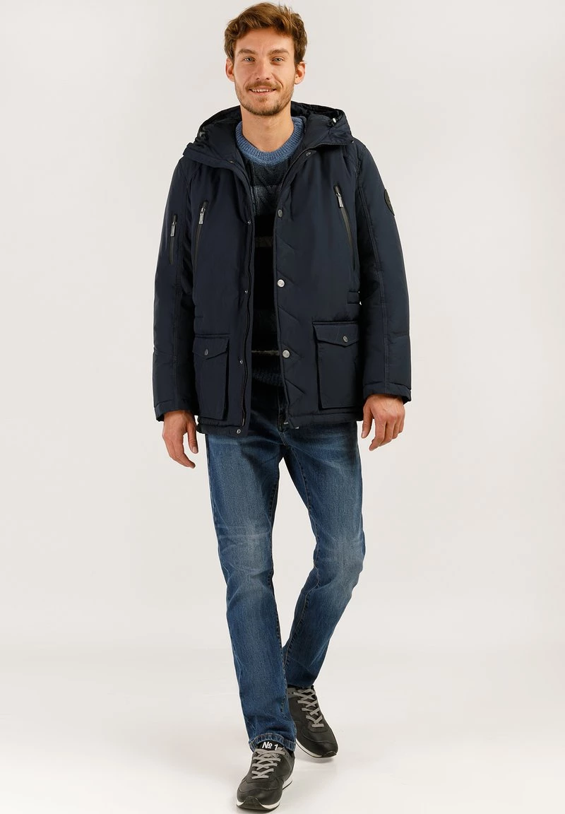Finn Flare Herren MIT HOCHWERTIGER WATTIERUNG - Winterjacke - Dark Blue 4 Finn Flare Herren MIT HOCHWERTIGER WATTIERUNG - Winterjacke - Dark Blue – Bild 2