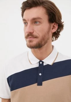 Finn Flare Poloshirt - White | Herren -Finn Flare Verkaufsladen 05553a10b09c409b891a91920071f63d