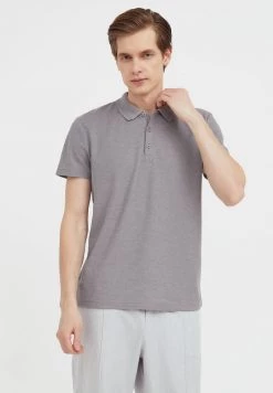 Finn Flare Herren Poloshirt - Grey Melange
