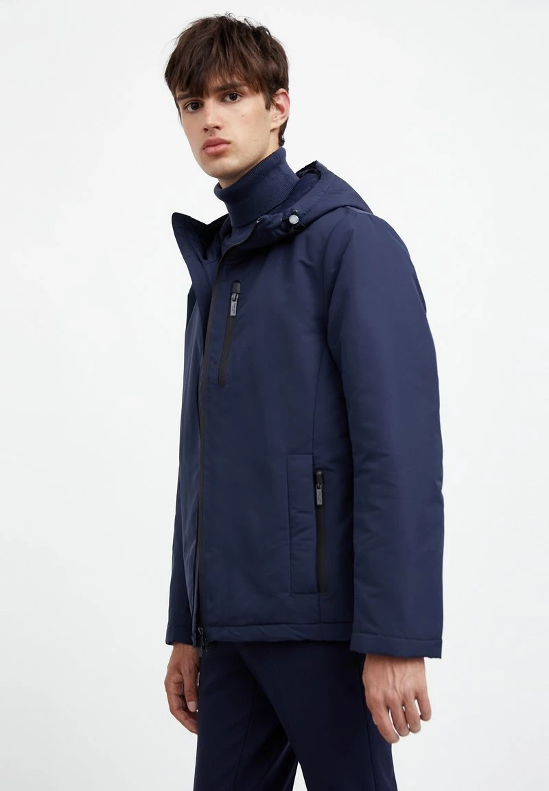 Finn Flare Herren Winterjacke - Dark Blue 6 Finn Flare Herren Winterjacke - Dark Blue – Bild 4