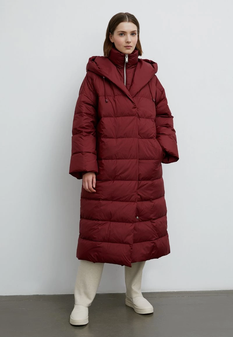 Finn Flare Damen Daunenmantel - Dark Red 3 Finn Flare Damen Daunenmantel - Dark Red