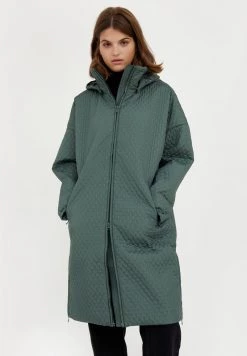 Finn Flare Damen Wintermantel - Dark Green