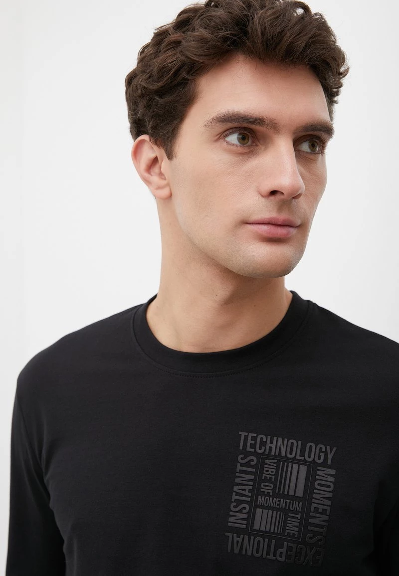 Finn Flare Herren LANGARMSHIRT - Langarmshirt - Black 3 Finn Flare Herren LANGARMSHIRT - Langarmshirt - Black