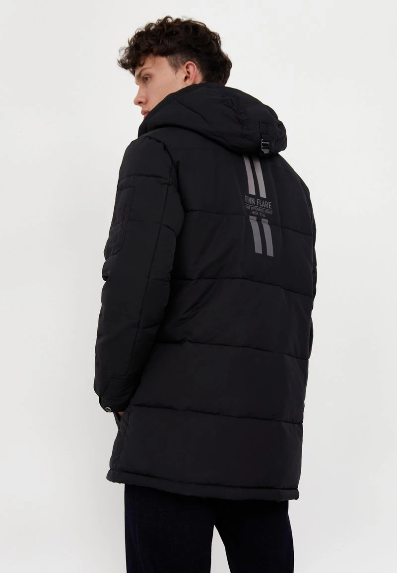 Finn Flare Wintermantel - Black | Herren 5 Finn Flare Wintermantel - Black | Herren – Bild 3