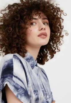 Finn Flare Damen Blusenkleid - Dark Blue -Finn Flare Verkaufsladen 075fee392d5b40289376e06840b52388