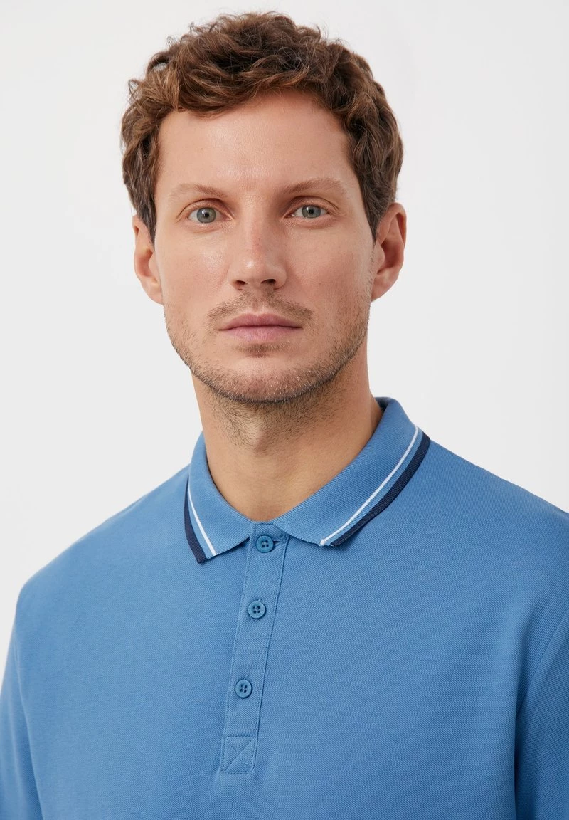 Finn Flare Herren Poloshirt - Light Blue 6 Finn Flare Herren Poloshirt - Light Blue – Bild 4