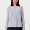 Finn Flare Damen LANGARM - Strickpullover - Light Grey
