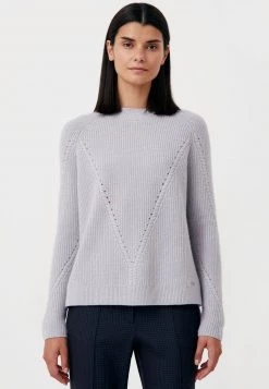 Finn Flare Damen LANGARM - Strickpullover - Light Grey