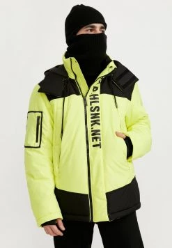 Finn Flare Herren Winterjacke - Neon Yellow