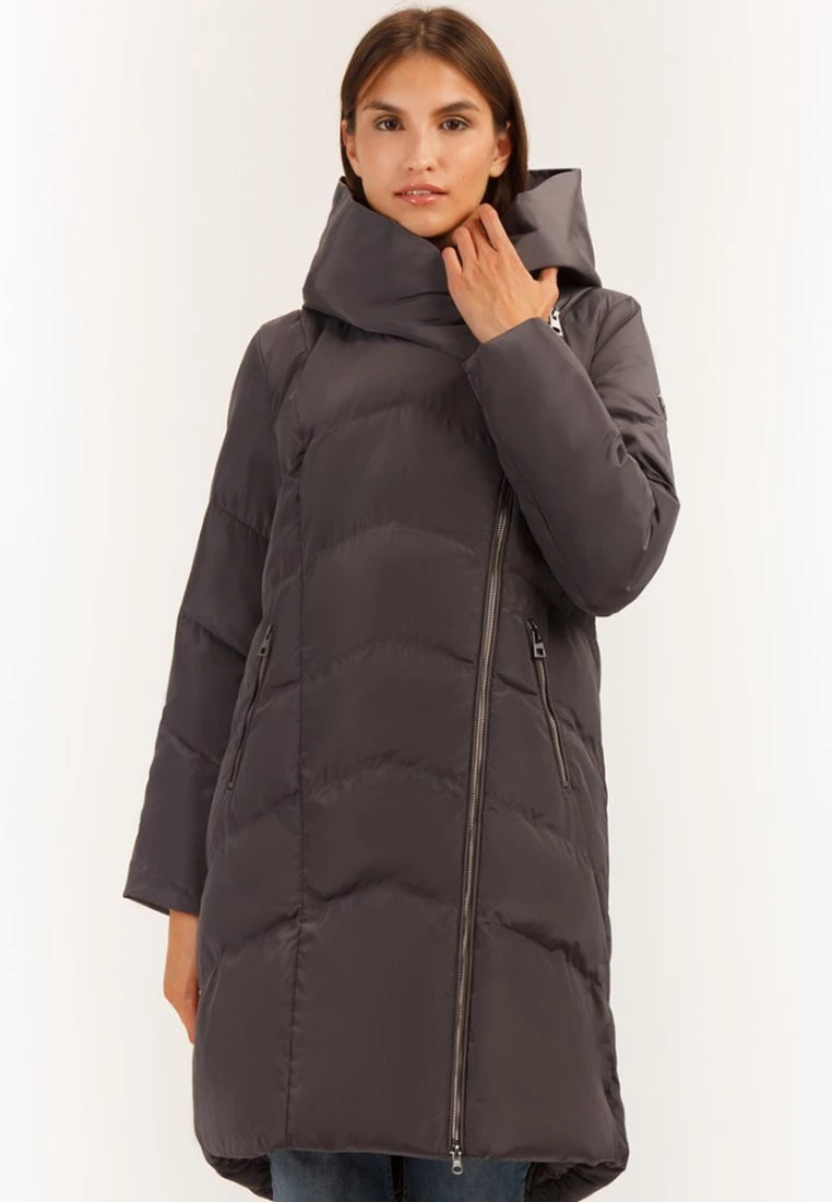 Finn Flare Damen MIT KUSCHELIGER KAPUZE - Wintermantel - Graphite 3 Finn Flare Damen MIT KUSCHELIGER KAPUZE - Wintermantel - Graphite