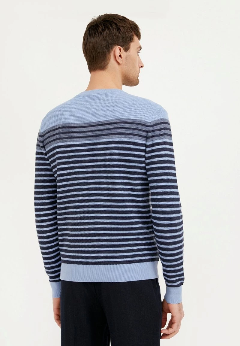 Finn Flare Herren Strickpullover - Light Blue 5 Finn Flare Herren Strickpullover - Light Blue – Bild 3