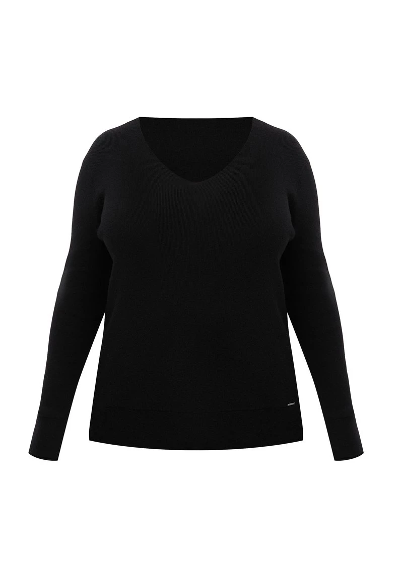 Finn Flare Damen LANGARM - Strickpullover - Black 7 Finn Flare Damen LANGARM - Strickpullover - Black – Bild 5