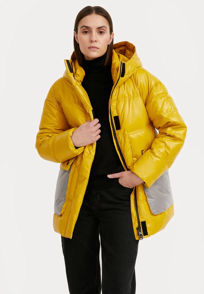 Finn Flare Damen Wintermantel - Yellow 3 Finn Flare Damen Wintermantel - Yellow