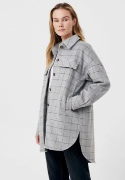 Finn Flare Damen Kurzmantel - Light Grey -Finn Flare Verkaufsladen 0ab3bf0c567245389fb6a1b138196f66