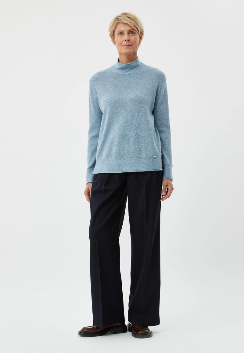 Finn Flare Damen LANGARM - Strickpullover - Light Blue 4 Finn Flare Damen LANGARM - Strickpullover - Light Blue – Bild 2