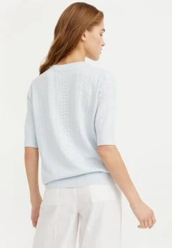 Finn Flare Damen Strickpullover - Light Blue -Finn Flare Verkaufsladen 0c94ba761bac446aa49607fc804ac613