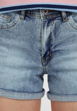 Finn Flare Damen Jeans Shorts - Light Blue -Finn Flare Verkaufsladen 0ce7a11eec6144f882ee048b8aa1a9ff