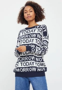 Finn Flare Damen Strickpullover - Dark Blue