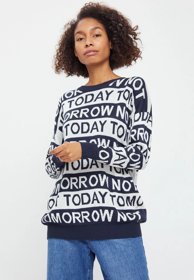 Finn Flare Damen Strickpullover - Dark Blue 3 Finn Flare Damen Strickpullover - Dark Blue