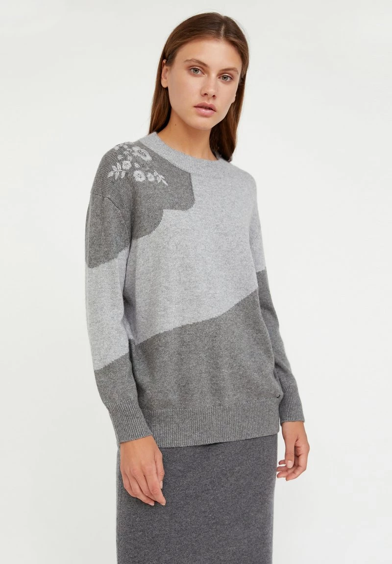Finn Flare Strickpullover - Grey Melange | Damen 3 Finn Flare Strickpullover - Grey Melange | Damen
