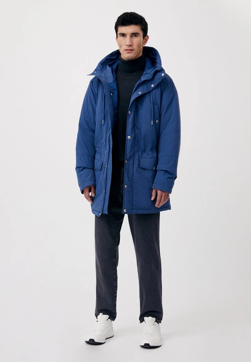 Finn Flare Herren Wintermantel - Dark Blue 4 Finn Flare Herren Wintermantel - Dark Blue – Bild 2