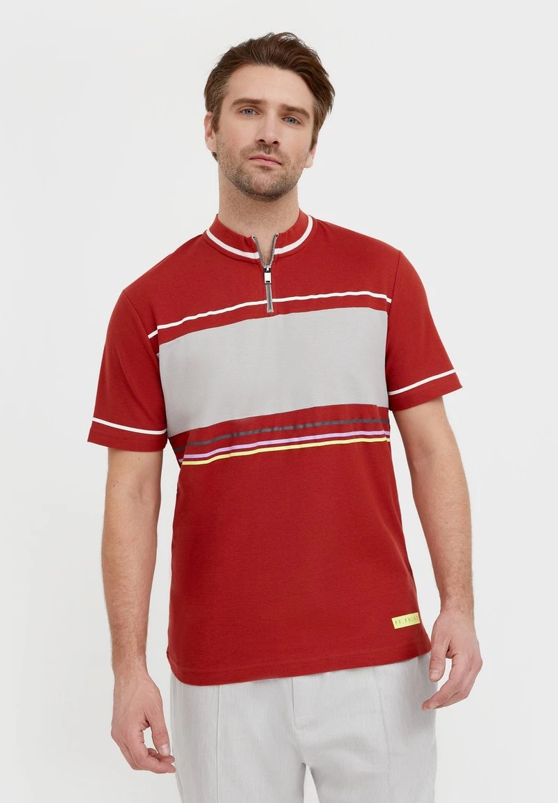 Finn Flare T-Shirt Print - Red-brown | Herren 3 Finn Flare T-Shirt Print - Red-brown | Herren