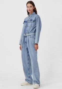 Finn Flare OVERALL - Jumpsuit - Light Blue | Damen -Finn Flare Verkaufsladen 0ec0789a6c904e1b82336550b648ea37