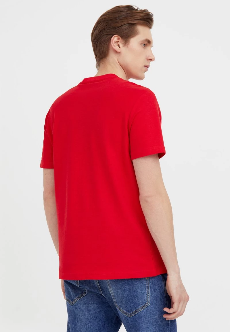 Finn Flare Herren T-Shirt Basic - Red 6 Finn Flare Herren T-Shirt Basic - Red – Bild 4