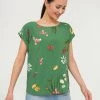 Damen FINN FLARE ARM BLUMENDRUCK - Bluse - Turf