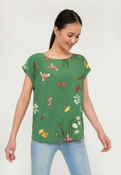 Damen FINN FLARE ARM BLUMENDRUCK - Bluse - Turf