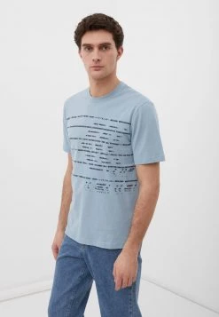 Finn Flare T-Shirt Print - Grey-blue | Herren -Finn Flare Verkaufsladen 0f1d7ec999de467aa4c9e6906d0fd490