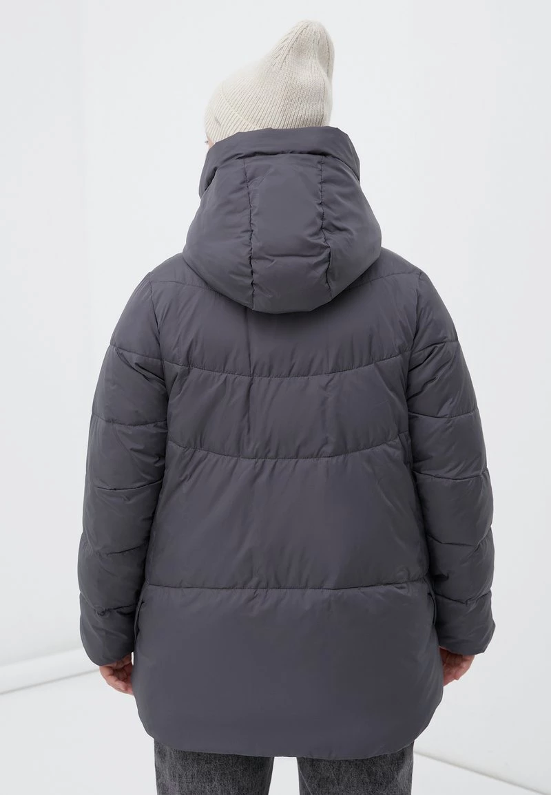 Finn Flare Damen Wintermantel - Dark Grey 5 Finn Flare Damen Wintermantel - Dark Grey – Bild 3