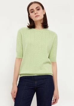 Finn Flare Strickpullover - Light Green | Damen
