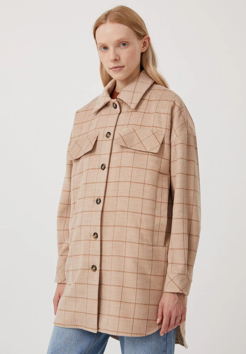 Finn Flare Kurzmantel - Beige | Damen 9 Finn Flare Kurzmantel - Beige | Damen – Bild 7