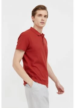 Finn Flare Herren Poloshirt - Red Brown 12 Finn Flare Herren Poloshirt - Red Brown -Finn Flare Verkaufsladen 11305c5dc6974dc7a7f1b390066023d8