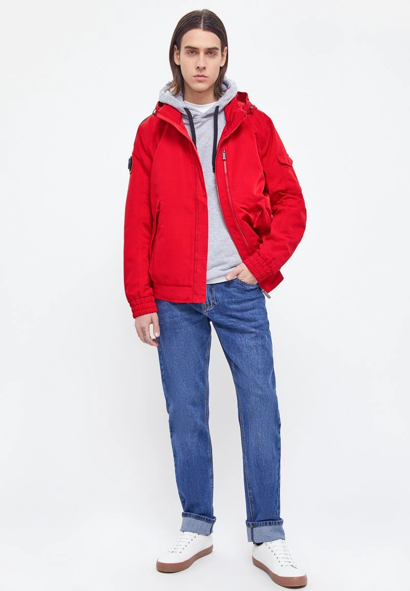 Finn Flare Outdoorjacke - Red | Herren 4 Finn Flare Outdoorjacke - Red | Herren – Bild 2