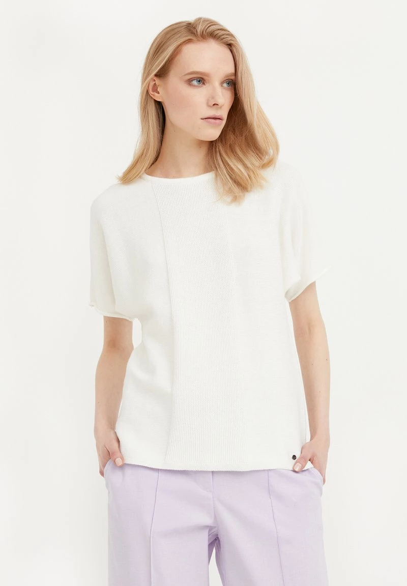 Finn Flare Damen RUNDHALS - T-Shirt Print - Beige 3 Finn Flare Damen RUNDHALS - T-Shirt Print - Beige