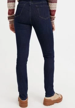 Finn Flare Damen Jeans Slim Fit - Dark Blue -Finn Flare Verkaufsladen 119726c9cf894b9a99a2e18c40339fc4
