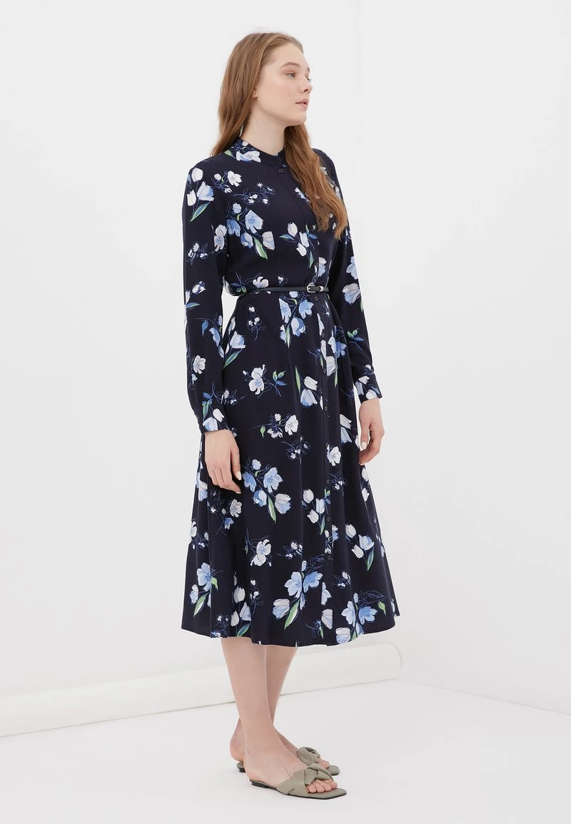 Finn Flare Damen Blusenkleid - Dark Blue 4 Finn Flare Damen Blusenkleid - Dark Blue – Bild 2